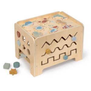 MUSTERKIND® Motorik-Center Abelia OCEAN – Hochwertiges Holzspielzeug für Kinder