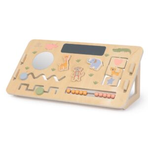 MUSTERKIND® Motorik-Board Abelia SAFARI – Hochwertiges Holzspielzeug für Kinder
